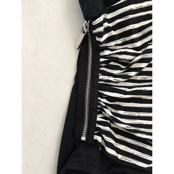 Michael by Michael Kors Multicolor Stripe Zip Strapless One Piece Swimsuit - Picture 3 of 9